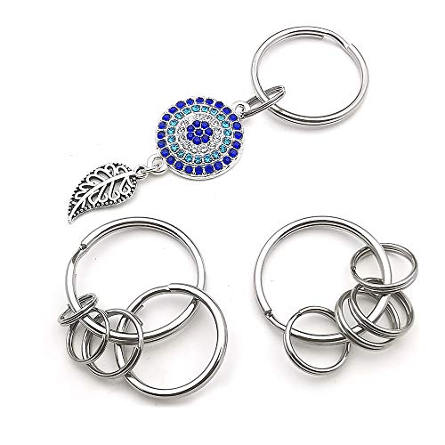 500pcs Stainless Steel Split Rings Double Loop Jump Rings Mini Connector Key Rings for Jewelry Making Necklaces Bracelet Earrings (0.7x10mm-12652)