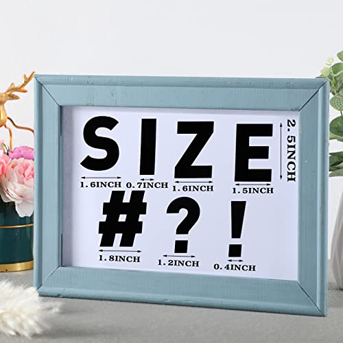 232 Pieces 24 Sheets Large Letter Stickers 2.5 Inch Alphabet Letter Stickers Self Adhesive Letters Stickers for Bulletin Board Classroom Mailbox Window Door Home Decor (Black)