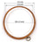 4 Inch Embroidery Frame,Embroidery Hoop,Hoop Embroidery, Imitated Wood Display Frame Circle 4 Pieces, with 1 PCS Sewing Needle Cylinder