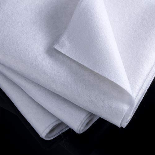 2 Pieces Fusible Fleece Interfacing by Polyester, in-R-Form One Sided Fusible Foam Stabilizer White (20 x 36 Inch)