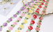 SEWDIYTR Flower Trim Ribbon Color Floar DIY Lace Applique Sewing Craft Lace Edge Trim for Wedding Dresses Embellishment DIY Party Decor Clothes 5 Yards