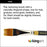 KINGART Original Gold 9120-1/4 Flat Rake Series Premium Golden Taklon Multimedia Artist Brushes