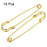 MECCANIXITY Safety Pins 3.94 Inch Large Metal Sewing Pins for Blankets Crafts Brooch Making Gold Tone 15Pcs