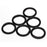 Enosea 10Pcs Zinc Alloy Spring O Ring, 1-1/4" 32mm Gate O Ring Round Carabiner Snap Clip Trigger Spring Keyring Buckle, Metal O Ring for Bags,Purses