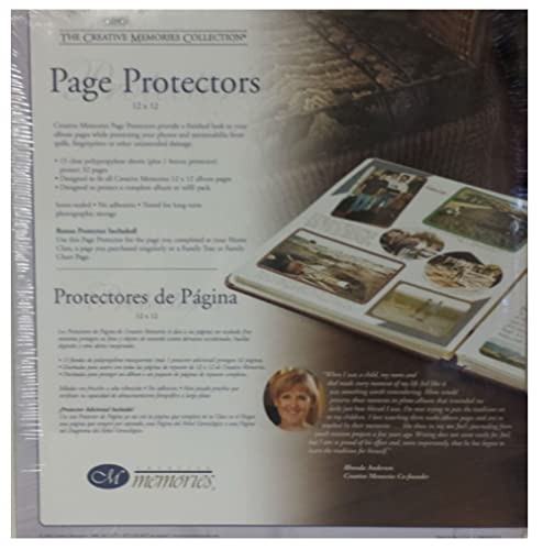 Creative Memories 12 X 12 Page Protectors 15 Sheets +1 Bonus Protector