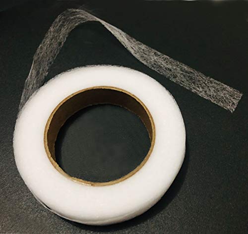 2pcs Hem Iron-On Adhesive Tape Fabric Fusing Tape Each 27 Yards Length, 0.59inch/1.5cm Width