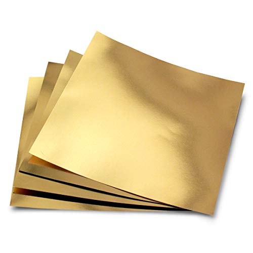 Hygloss Products Metallic Foil Board-Double Sided 10 Sheets, 12"x12" Gold