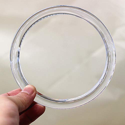 Model Worker 10PCS Round Handles Replacement for Handmade Bag Handbags Purse Handles (Transparent)