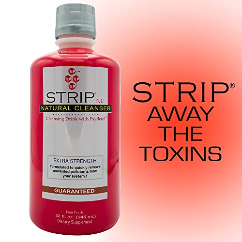 Strip Detox Drink, Extra Strength Cleansing - Potent Deep System Cleanser Fruit Punch Flavor (32 oz)