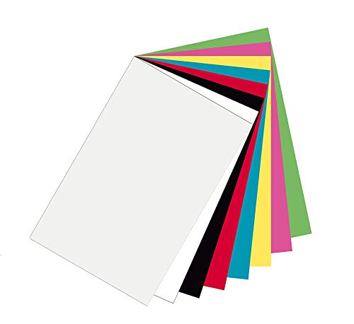 Creativity Street Pacon Plastic Art Sheets, Assorted 8 Colors, 11"