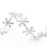 JKJF Silver Glitter Snowflake Ribbon Lace, Silver Sequins Trim Ribbon Christmas Celebration Decoration, Festive Event, Birthday, Wedding Decoration, Embossed Ribbon 0.98 Inch x 10 Meters (Silver)