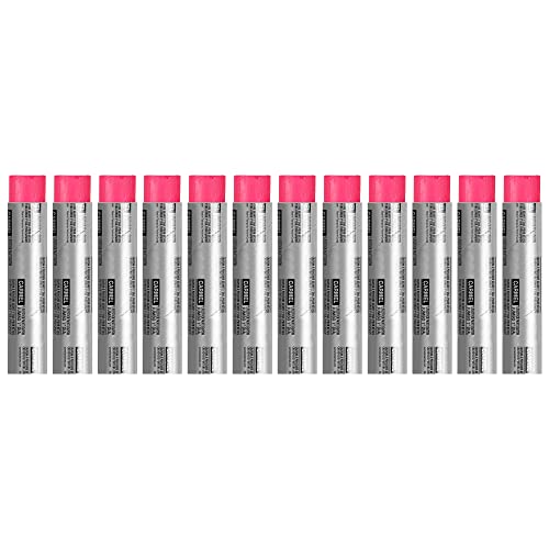 Carmel Jumbo Livestock Paint Crayon, Box of 12 (Fluorescent Pink), Semi-Solid Livestock Marking Paint, Ideal for Marking Wet or Dry Livestock
