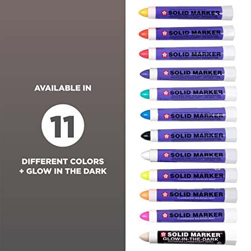 SAKURA Solid Paint Markers - Permanent Marker Paint Pens - Window, Wood, & Glass Marker - Purple Paint - 12 Pack