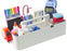 New! Enjoy Organizer - Office Storage Portable Organizer DIY basket Caddy -MADE IN USA (Ivory)