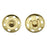 Batino 20 Sets Sew on Snaps Buttons 25mm Metal Press Button Fasteners for Clothing/Bag/Jackets/Jeans/Shirts/Windbreakers(Gold)