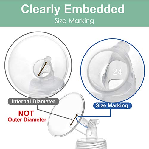 Maymom Pump Part Compatible with Spectra S1,S2 Spectra 9 Plus Breastpump; Incl Wide Mouth Flange (One flange-21mm Flange) Not Original Spectra Flange; Not Spectra Baby USA Parts