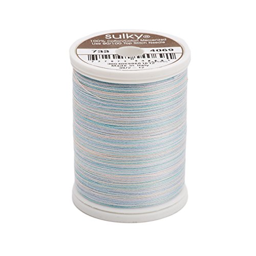Sulky Of America 400d 30wt 2-Ply Blendables Cotton Thread, 500 yd, Glacier
