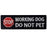 Service Dog Working Do Not Pet Tactical Military Morale Badge Emblem Embroidered Patches Appliques with Fastener Hook and Loop Backing for Vests/Harnesses 3.93 x 1.18 Inch Bubble of 2PCS