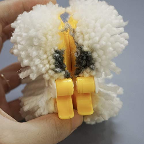 Wool Queen Pom-Pom Maker 6 Sizes Pompom Maker Tool Set for Fluff Ball Weave DIY Wool Yarn Knitting Craft Project for Kids and Adult