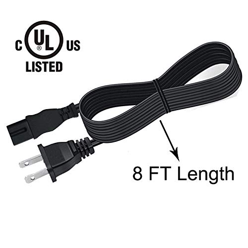 UL Listed 8ft Power Cord Replacement for Singer Sewing Machine Quantum Stylist 9960 Curvy 8770 8780 6180 6199 Brilliance 7256 4166 5400 5625 6160 AC Cable