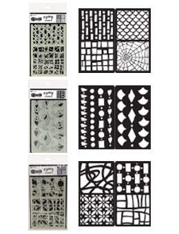 Dyan Reaveley's Dyalog Stencils Set 2 - Border It Too, Doodle It Too & Stencil It Too - 3 Items