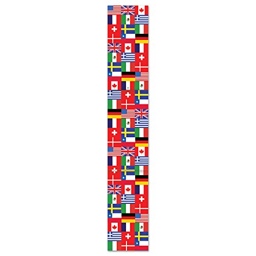 Jointed International Flag Pull-Down Cutout Party Accessory (1 count) (1/Pkg)