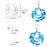 30Pcs Sublimation Blank Earrings Heat Transfer Sublimation Printing Wire Hooks Earrings Hollow Round Unfinished Wooden Dangle Earrings Teardrop Pendant w/ Earring Hooks for DIY Jewelry Making Craft