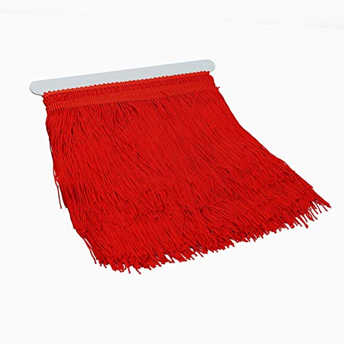 IDONGCAI 10 Yards Red Sewing Lace Fringe Trim-6 inch Wide Tassel for DIY Craft Clothing and Dress Decoration (Red)