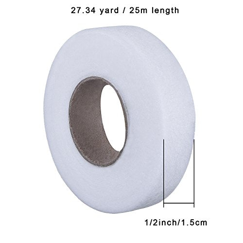 Outus Fabric Fusing Tape Adhesive Hem Tape Iron-on Tape Each 27 Yards, 2 Pack (1/2 Inch)