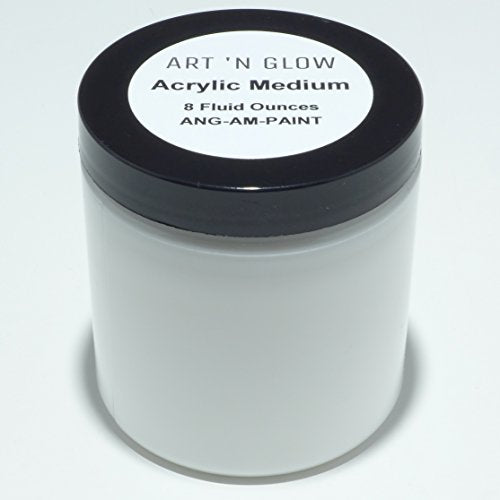 Acrylic Paint Medium For Glow Powder And Other Pigments - 8 Ounces