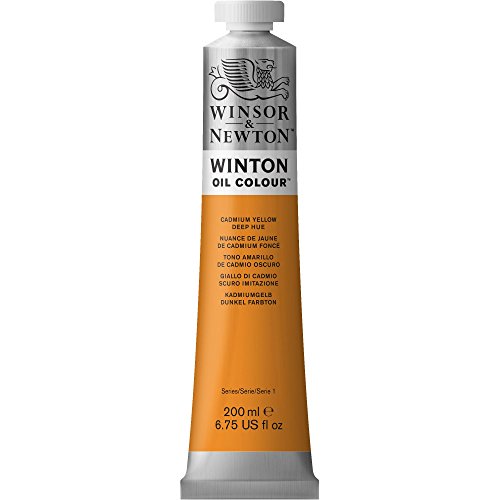 Winsor & Newton Winton Oil Color, 200ml (6.75-oz), Cadmium Yellow Deep Hue