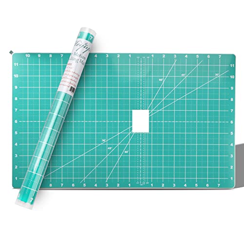 Free Motion Quilting Slider Mat with Tacky Back, Self-Sticky Quilting Accessory Slip Mat, Help Easy Sewing Mat with Grid Marked - 12’’ x 20’’