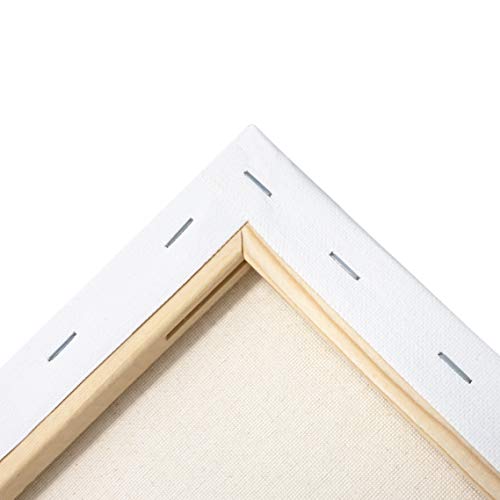 milo Stretched Artist Canvas | 11x14 inch | Value Pack of 8 Canvases for Painting, Primed & Ready to Paint Art Supplies for Acrylic, Oil, Mixed Wet Media, & Pouring, 100% Cotton with Pine Wood Frame