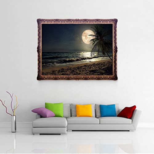 KTHOFCY 5D DIY Diamond Painting Kits for Adults Kids Beach Moon Full Drill Embroidery Cross Stitch Crystal Rhinestone Paintings Pictures Arts Wall Decor Painting Dots Kits 15.7X11.8 in