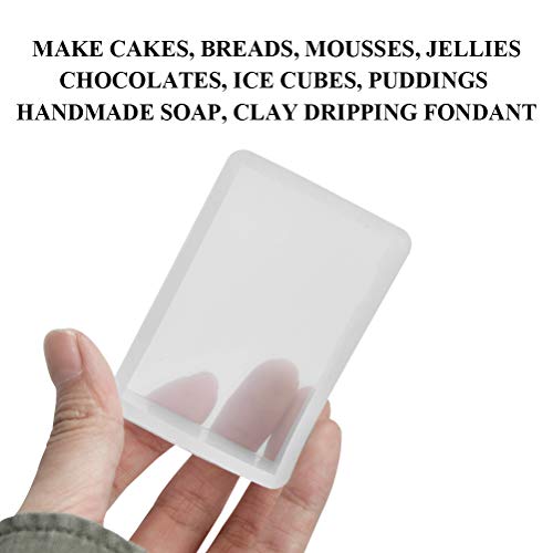 BUYGOO Epoxy Resin Molds Resin Casting Molds Silicone Square and Rectangle Molds for Resin Jewelry, Soap, Dried Flower Leaf, Insect Specimen - 11PCS Different Sizes