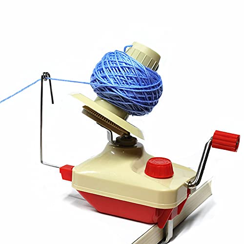 Yarn Winder by RRigo - Easy to Set Up and Use - Hand Operated Yarn Ball Winder 3.5 Ounce Capacity + 10 PCS Stitch Knitting Needles + 10 PCS Plastic Needles + 1PCS Scissors