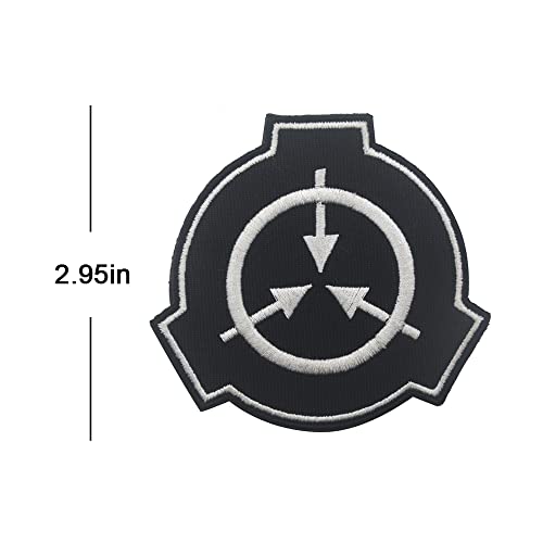 Tactical Patch Special Containment Procedures Foundation Logo 3D Tactical Military Badges Embroidered Sew On Morale Applique for Travel Backpack Hats Jackets Team Uniform
