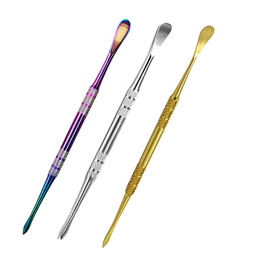 Lmbros Wax Carving Tool Wax Tools Stainless Steel Tools 3pcs (Gold)