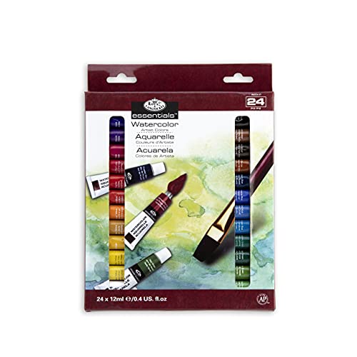 Royal & Langnickel WAT24 Watercolor Artist Tube Paint, 12ml, Pack of 24 colors