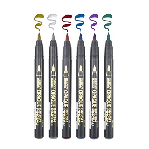 Marvy Uchida Set Opaque Brush Marker, Multiple