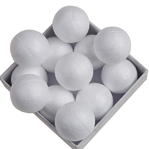 DIYASY 100 Pcs Mini Craft Foam Balls,1Inch Mini Styrofoam Balls for DIY Art Craft, School Projects and Home Decoration.