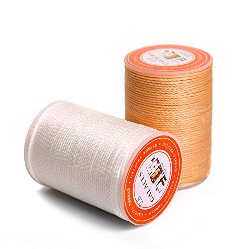 FANDOL Waxed Polyester Cord Wax-Coated Strings Waterproof Round Wax Coated Thread for Braided Bracelets DIY Accessories or Leather Sewing (Series 3)