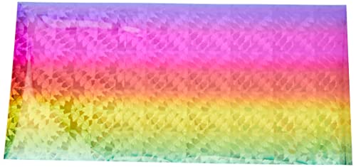 iCraft Deco Foil Specialty Transfer Sheets 6"X12" 5/Pkg-Rainbow Shattered Glass