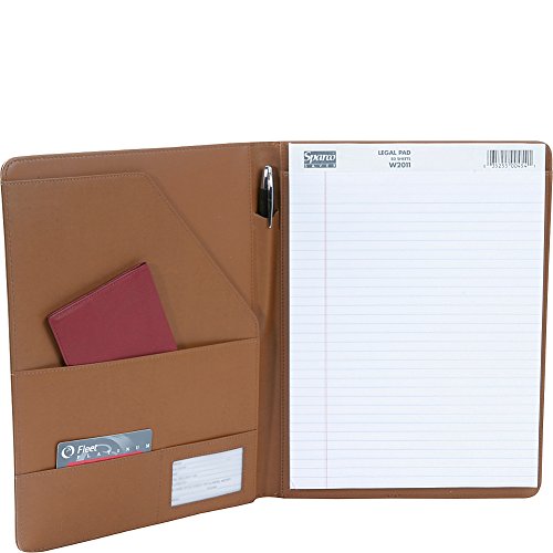 Royce Leather Portfolio Padfolio, with Inserted Note Pad and Folder