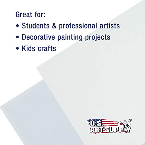 US Art Supply 4 X 6 inch Professional Artist Quality Acid Free Canvas Panel Boards for Painting 24-Pack (1 Full Case of 24 Single Canvas Board Panels)