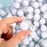 1000 Pieces Glitter Pom Poms 0.6 Inch Fuzzy Pompoms Arts and Crafts Balls for Hobby Supplies and Craft DIY Material (White)