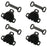 HJ Garden 20PCS Sewing Hooks and Eyes Closure Skirt Hooks and Eyes Sewing, Hook and Eye Closure for Bra Trousers Skirt Dress, Trousers, Skirt, Dress, Pants Sewing DIY Craft (Black Ancient Bronze)