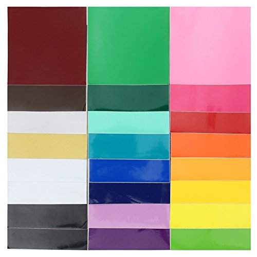 ORACAL 651 Glossy Vinyl - 24 Pack of Top Colors - 12" x 12" Sheets