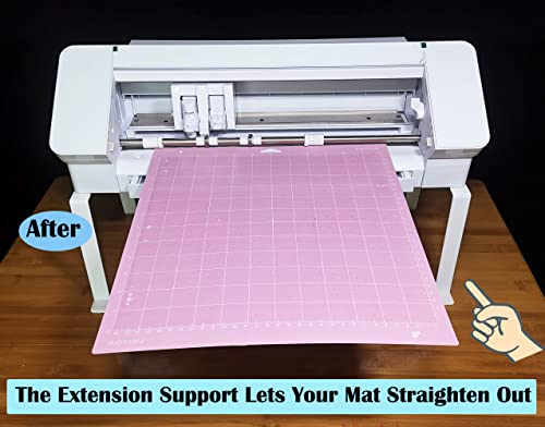 Extension Tray Compatible with Silhouette Cameo 4,Extender Tray Compatible with Silhouette Cameo 4 Cutting Mat,Cutting Mat Extender Support for Cameo 4 (White)