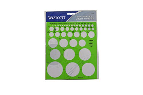 Westcott LetterCraft Large and Small Circles Template (T-831)